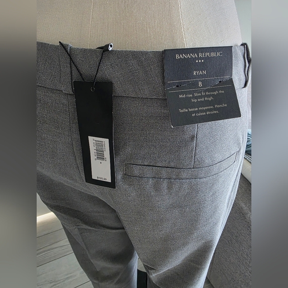 Banana Republic Women's Gray Blazer and Pants Set - Picture 7 of 9